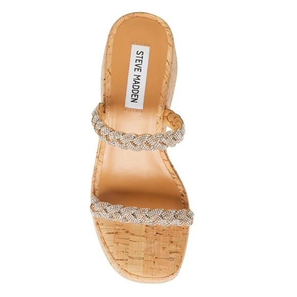 NEW! Steve Madden Silver Metallic Dayna Platform Sandal - Size 9 - Picture 7 of 14